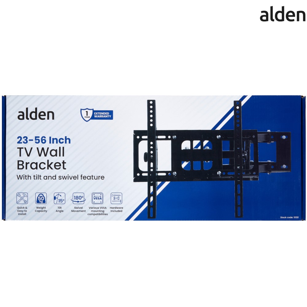 Alden 23'' To 56'' Swivel Tv Wall Bracket